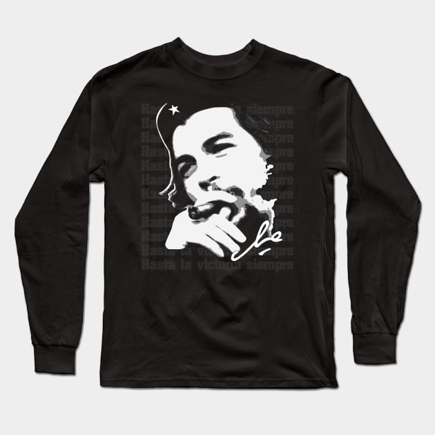 Che Guevara Rebel Cuban Guerrilla Revolution T-Shirt Long Sleeve T-Shirt by HiDearPrint